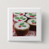 Weihnachtskuchen Button (Vorderseite)