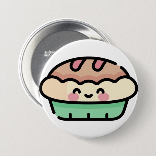 Weihnachtskuchen Button (Vorne & Hinten)