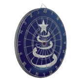 Weihnachtskuchen Dartscheibe (Vorderseite Links)