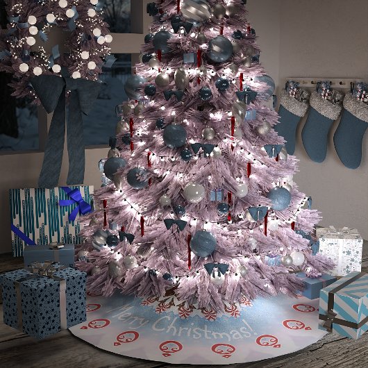 Weihnachtskuchen dekoriert polyester weihnachtsbaumdecke