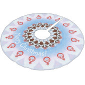 Weihnachtskuchen dekoriert polyester weihnachtsbaumdecke (Schrägansicht)