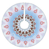 Weihnachtskuchen dekoriert polyester weihnachtsbaumdecke (Vorderseite)