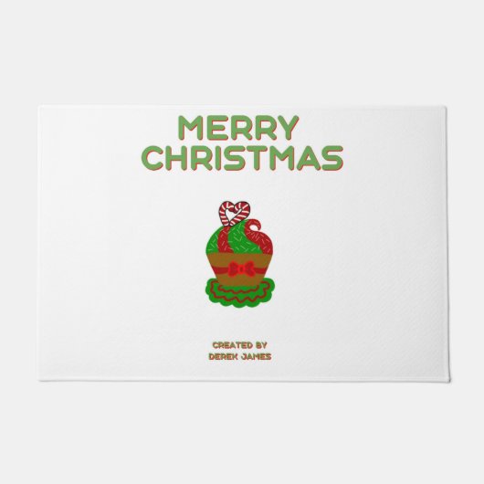 Weihnachtskuchen Doormat (60,96 cm x 91,44 cm) Fußmatte (Vorderseite)