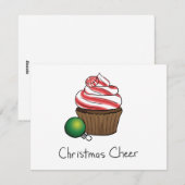 Weihnachtskuchen Feiertagskarte (Vorne/Hinten)