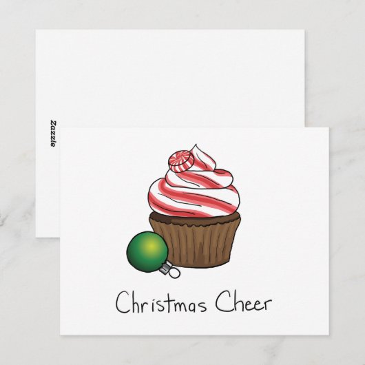 Weihnachtskuchen Feiertagskarte (Vorne/Hinten)