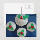 Weihnachtskuchen Feiertagspostkarte (Vorne/Hinten)