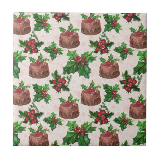 Weihnachtskuchen Fliese (Vorderseite)