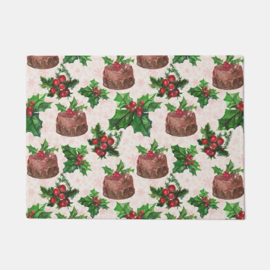 Weihnachtskuchen Fußmatte (Vorderseite)