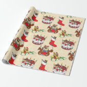 Weihnachtskuchen Geschenkpapier (Ungerollt)