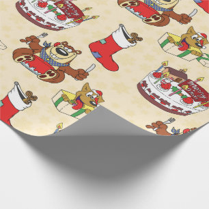 Weihnachtskuchen Geschenkpapier