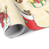 Weihnachtskuchen Geschenkpapier (Rolleneckpunkt)