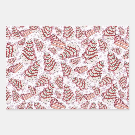 Weihnachtskuchen Geschenkpapier Set (Vorderseite 3)