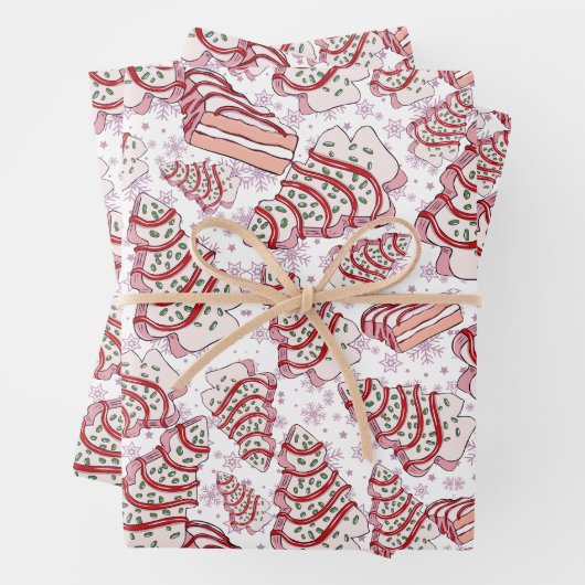 Weihnachtskuchen Geschenkpapier Set (Beispiel)