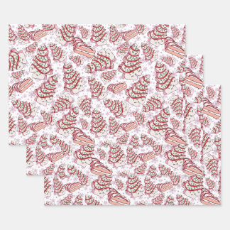 Weihnachtskuchen Geschenkpapier Set