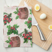 Weihnachtskuchen Geschirrtuch (Viertel Falte)