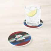 Weihnachtskuchen Getränkeuntersetzer (Seite)