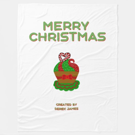 Weihnachtskuchen Große Fleece Blanka (Vorderseite)