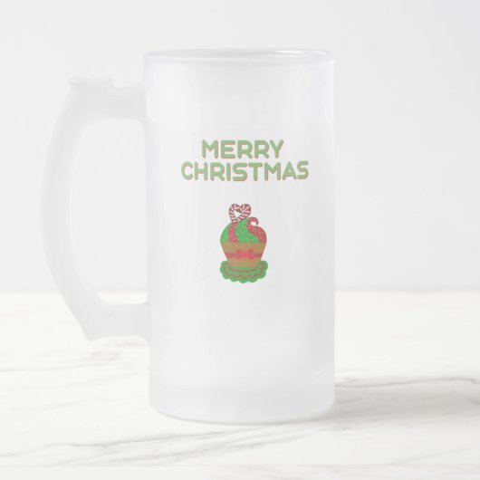 Weihnachtskuchen Große Mattierte Tasse (Links)