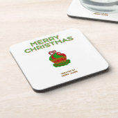 Weihnachtskuchen Hard Plastic Untersetzer (Linke Seite)