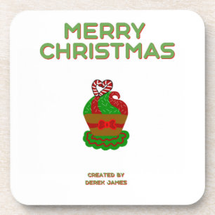 Weihnachtskuchen Hard Plastic Untersetzer