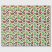 Weihnachtskuchen im Wasser Geschenkpapier (Flach)