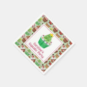 Weihnachtskuchen im Wasser Serviette (Ecke)