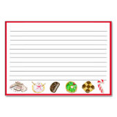 Weihnachtskuchen im Wasser Tausch Tischnummer (Rückseite)