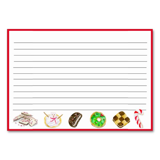 Weihnachtskuchen im Wasser Tausch Tischnummer (Rückseite)