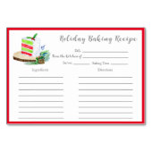 Weihnachtskuchen im Wasser Tausch Tischnummer (Vorderseite)