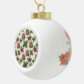 Weihnachtskuchen Keramik Kugel-Ornament (Rechts)