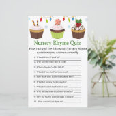 Weihnachtskuchen Kinderzimmer Rhyme Quiz Babydusch (Stehend Vorderseite)