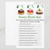 Weihnachtskuchen Kinderzimmer Rhyme Quiz Kinderdus (Vorne/Hinten)