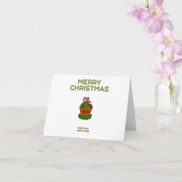 Weihnachtskuchen Kleine horizontale Grußkarte Karte