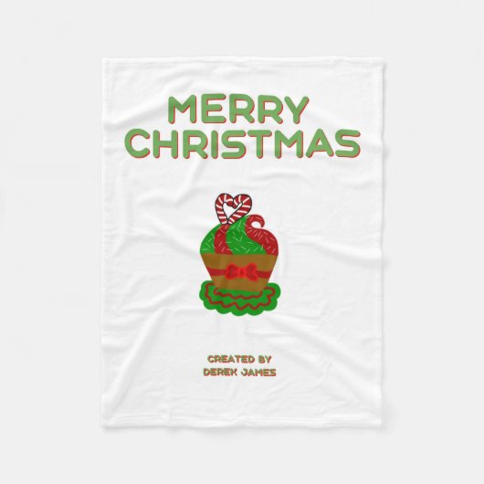 Weihnachtskuchen Kleines Fleece Blanket (Vorderseite)