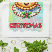 Weihnachtskuchen Kunst Geschirrtuch (Gefaltet)