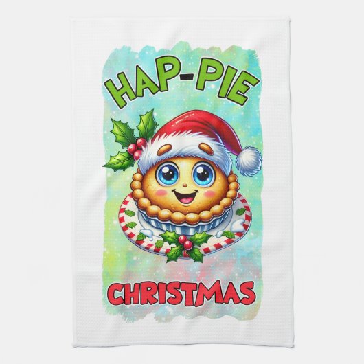 Weihnachtskuchen Kunst Geschirrtuch (Vertikal)