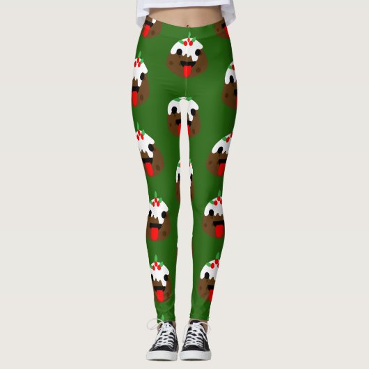 Weihnachtskuchen Leggings (Vorderseite)