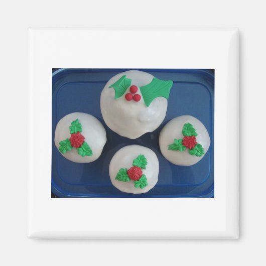 Weihnachtskuchen Magnet (Vorne)