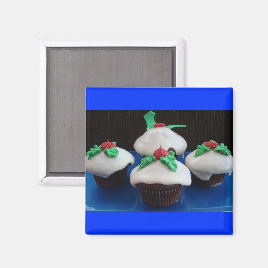 Weihnachtskuchen Magnet (Vorderseite/Rückseite)