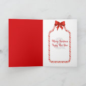 Weihnachtskuchen mit Candy Cane Karte (Innenseite)