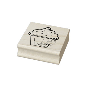 Weihnachtskuchen mit Holly Art Briefmarke Gummistempel