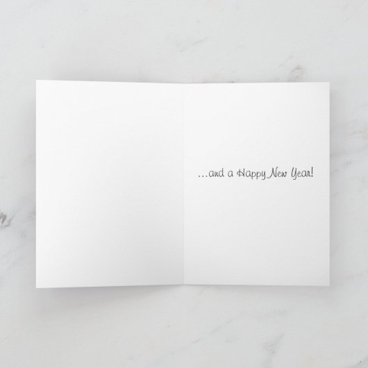 Weihnachtskuchen mit Kerzen Feiertagskarte (Innenseite)