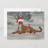 Weihnachtskuchen mit Kugel Postkarte (Vorne/Hinten)