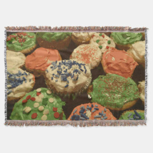 Weihnachtskuchen mit Sprinklen Decke