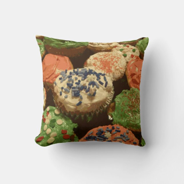 Weihnachtskuchen mit Sprinklen Kissen (Vorderseite)