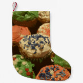 Weihnachtskuchen mit Sprinklen Kleiner Weihnachtsstrumpf (Vorderseite)