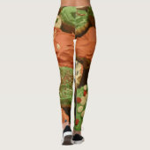 Weihnachtskuchen mit Sprinklen Leggings (Rückseite)