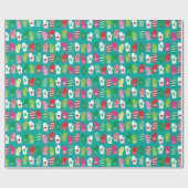 Weihnachtsküchen-Mitt-Muster Geschenkpapier (Flach)