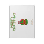 Weihnachtskuchen Notepad (27,9 cm x 21,6 cm) Notizblock (Rotiert)