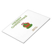 Weihnachtskuchen Notepad (27,9 cm x 21,6 cm) Notizblock (angewinkelt)